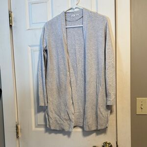 GAP Light Gray Open Front Cardigan
